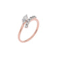 Radiant Mirage Diamond Ring 18 KT / Rose Gold / 22