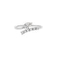 Radiant Mirage Diamond Ring 18 KT / White Gold / 22