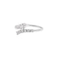 Radiant Mirage Diamond Ring 18 KT / White Gold / 22