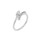 Radiant Mirage Diamond Ring 18 KT / White Gold / 22