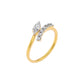 Radiant Mirage Diamond Ring 18 KT / Yellow Gold / 22