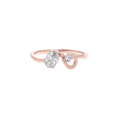 Starry Veil Diamond Ring 18 KT / Rose Gold / 22