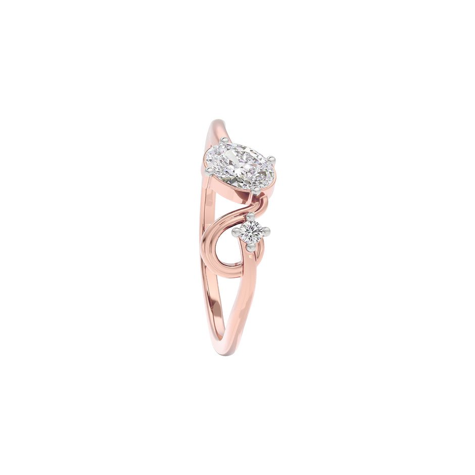 Starry Veil Diamond Ring 18 KT / Rose Gold / 22