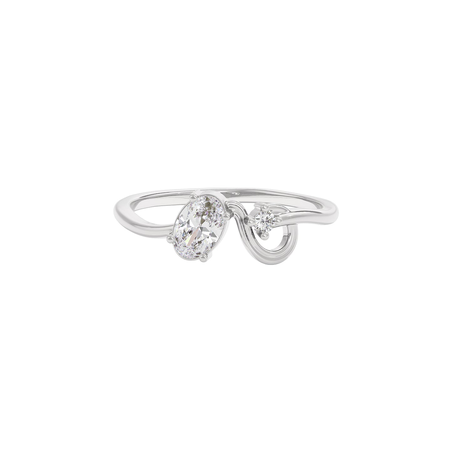 Starry Veil Diamond Ring 18 KT / White Gold / 22