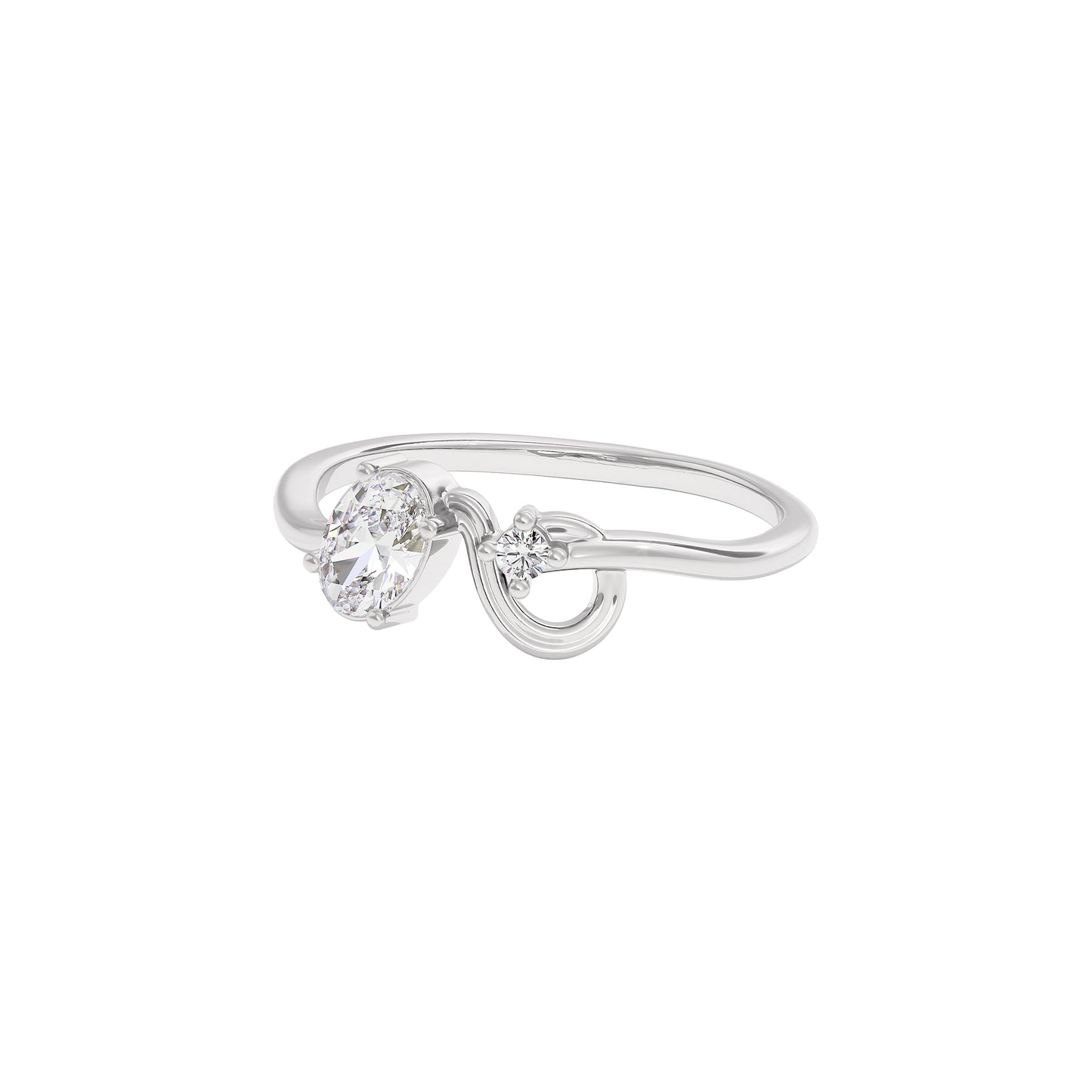Starry Veil Diamond Ring 18 KT / White Gold / 22