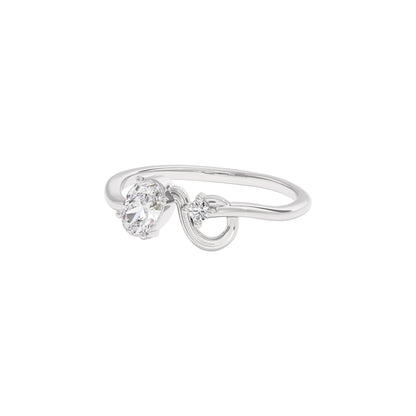 Starry Veil Diamond Ring 18 KT / White Gold / 22