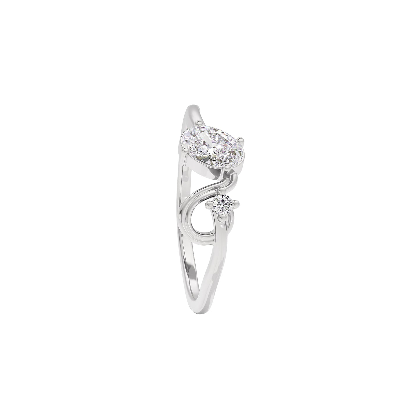 Starry Veil Diamond Ring 18 KT / White Gold / 22