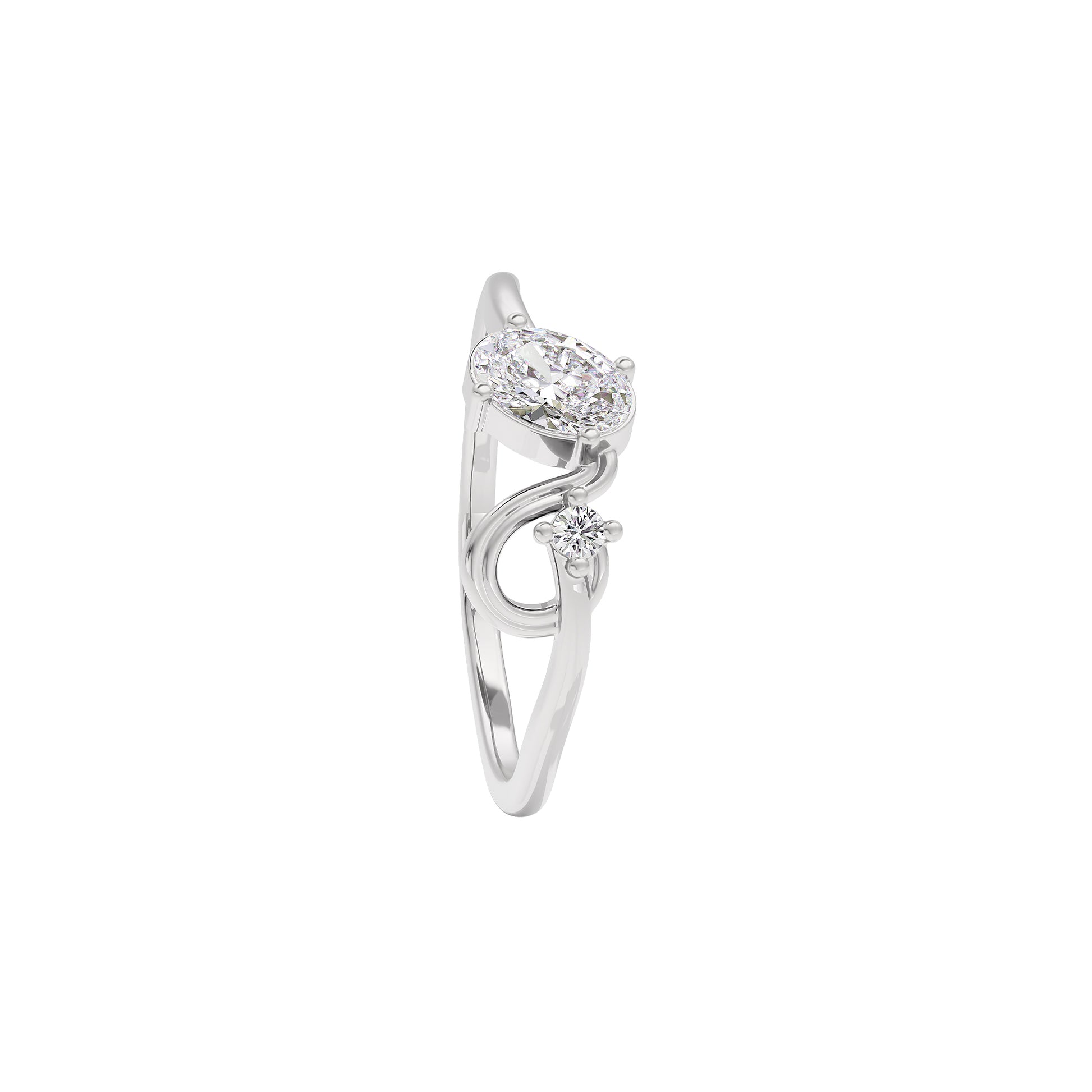 Starry Veil Diamond Ring 18 KT / White Gold / 22