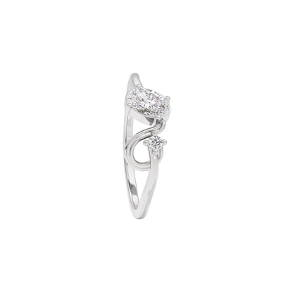 Starry Veil Diamond Ring 18 KT / White Gold / 22