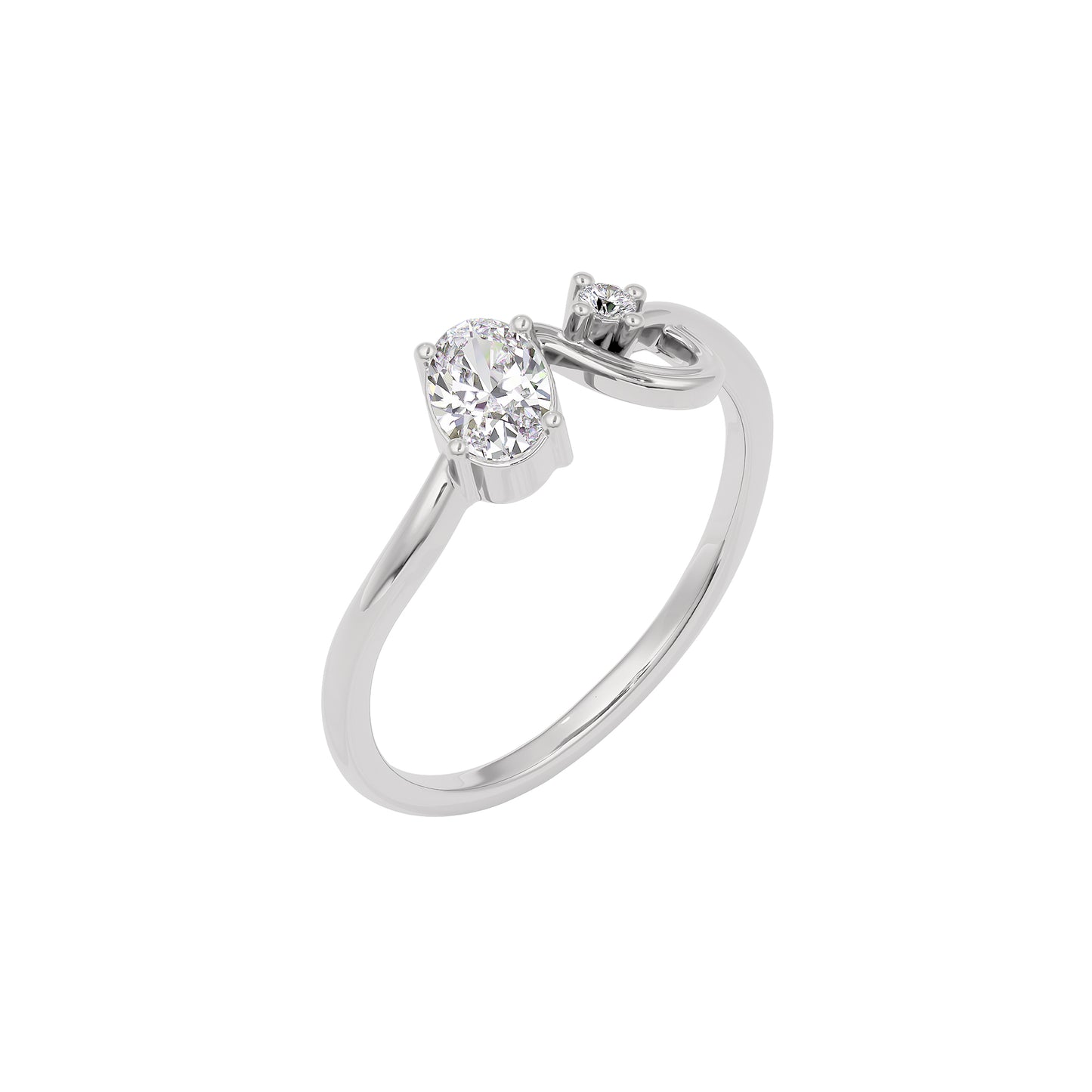 Starry Veil Diamond Ring 18 KT / White Gold / 22