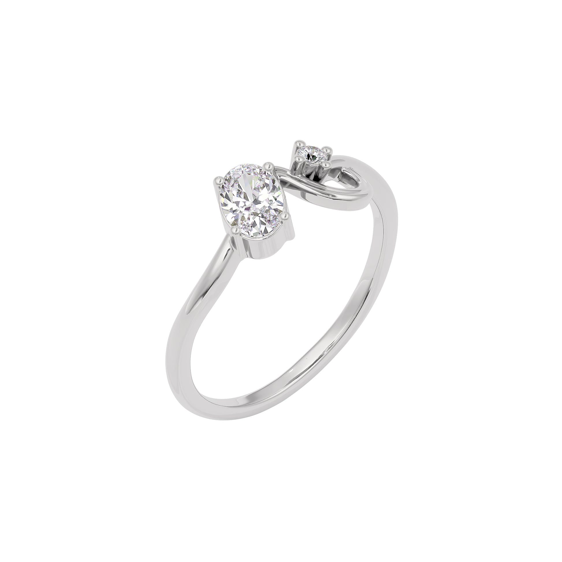 Starry Veil Diamond Ring 18 KT / White Gold / 22