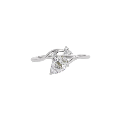 Sapphire Lace Diamond Ring