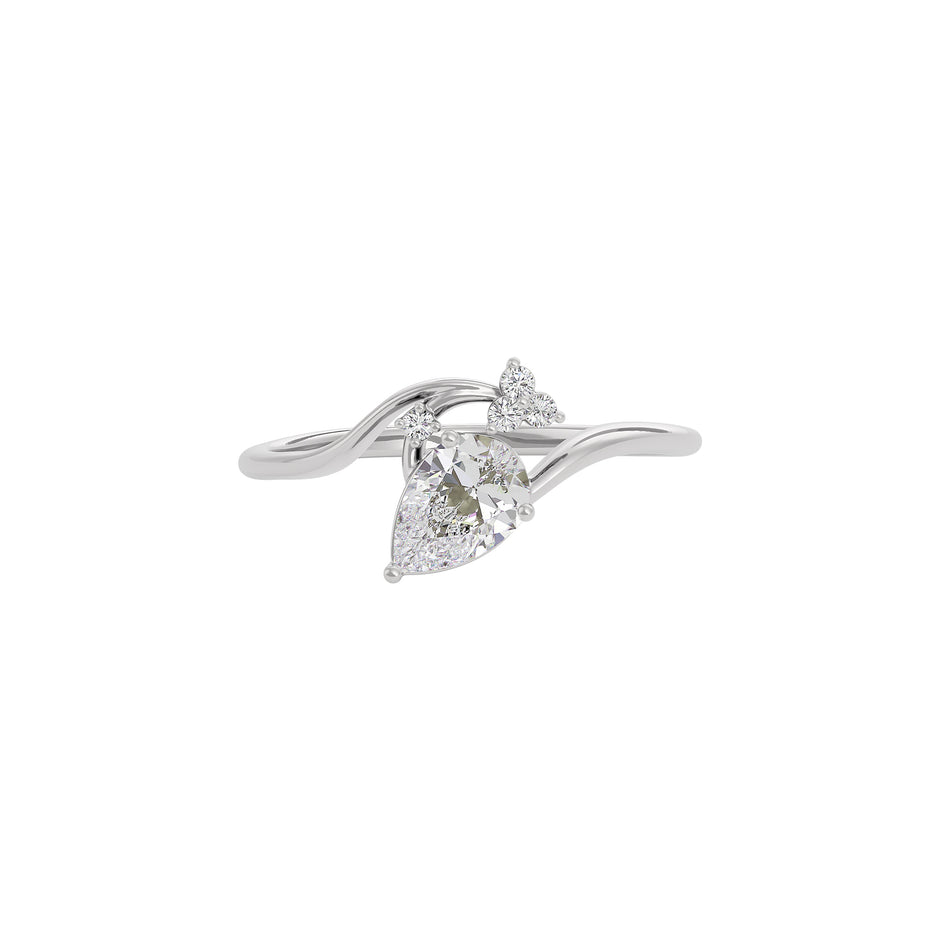 Sapphire Lace Diamond Ring