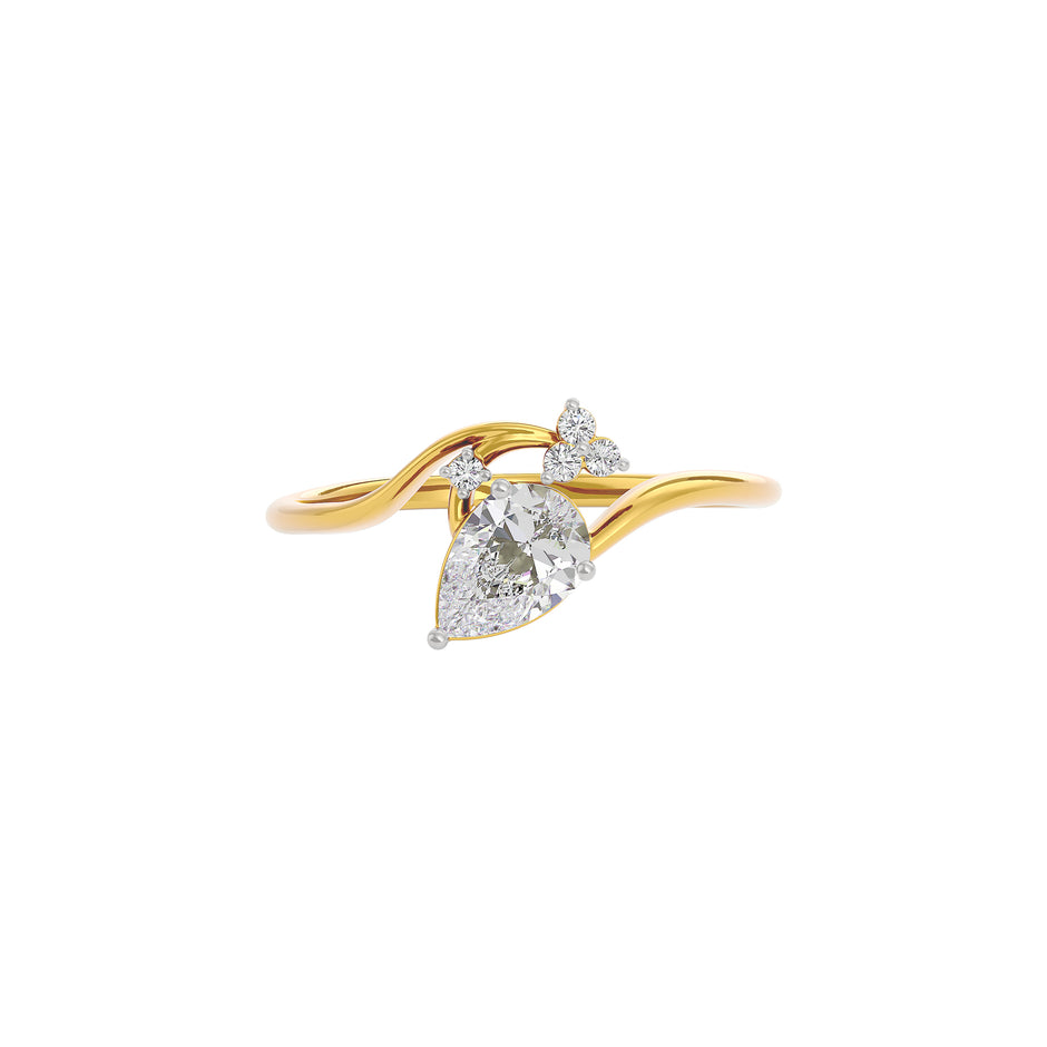 Sapphire Lace Diamond Ring