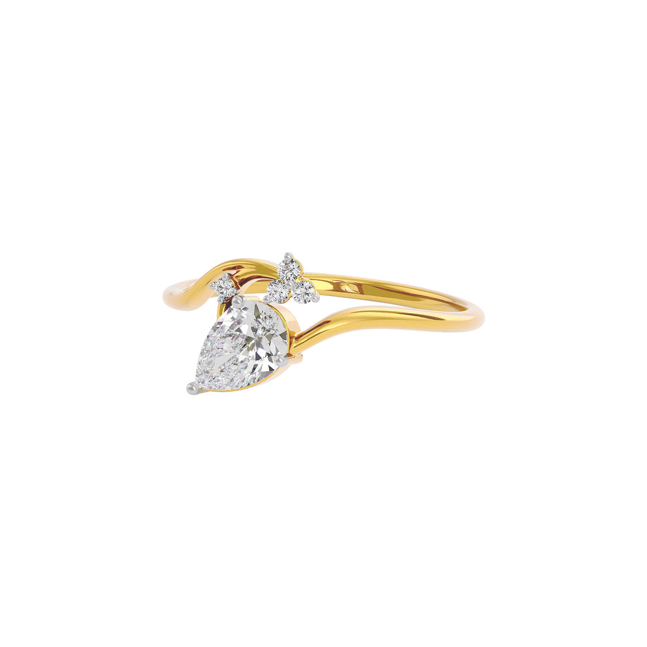 Sapphire Lace Diamond Ring