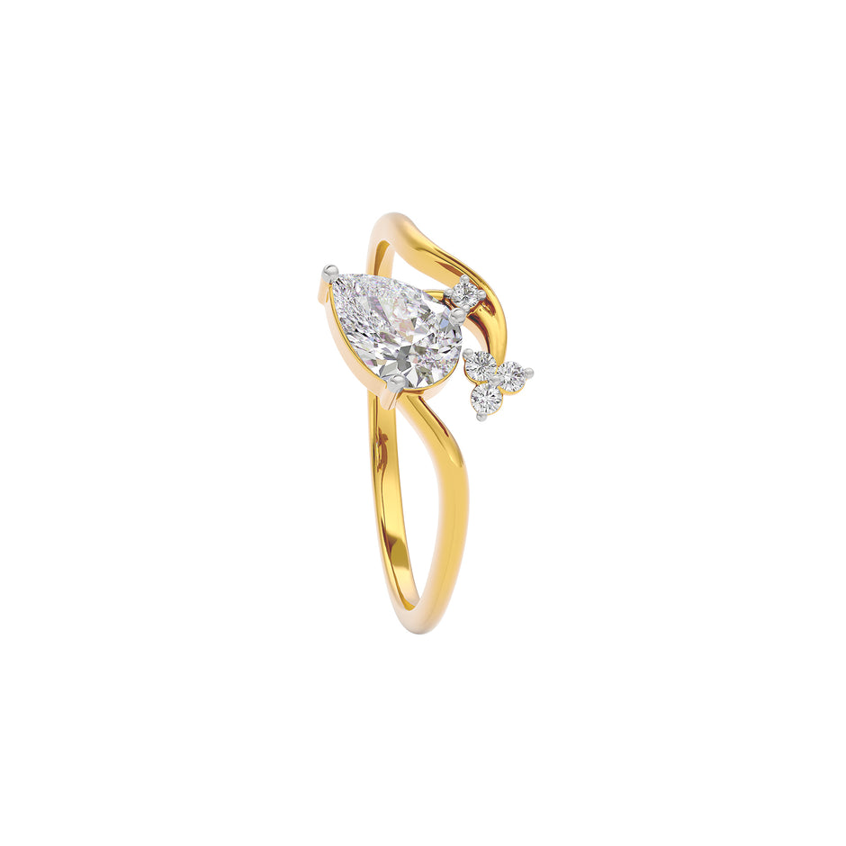 Sapphire Lace Diamond Ring