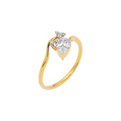 Sapphire Lace Diamond Ring
