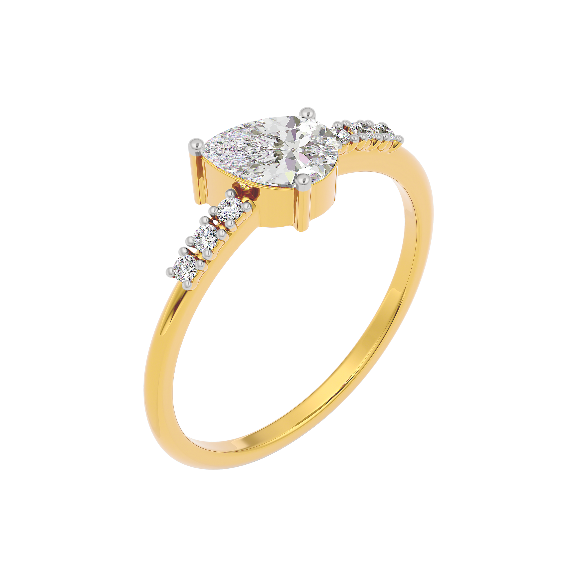 Golden Desire Diamond Ring