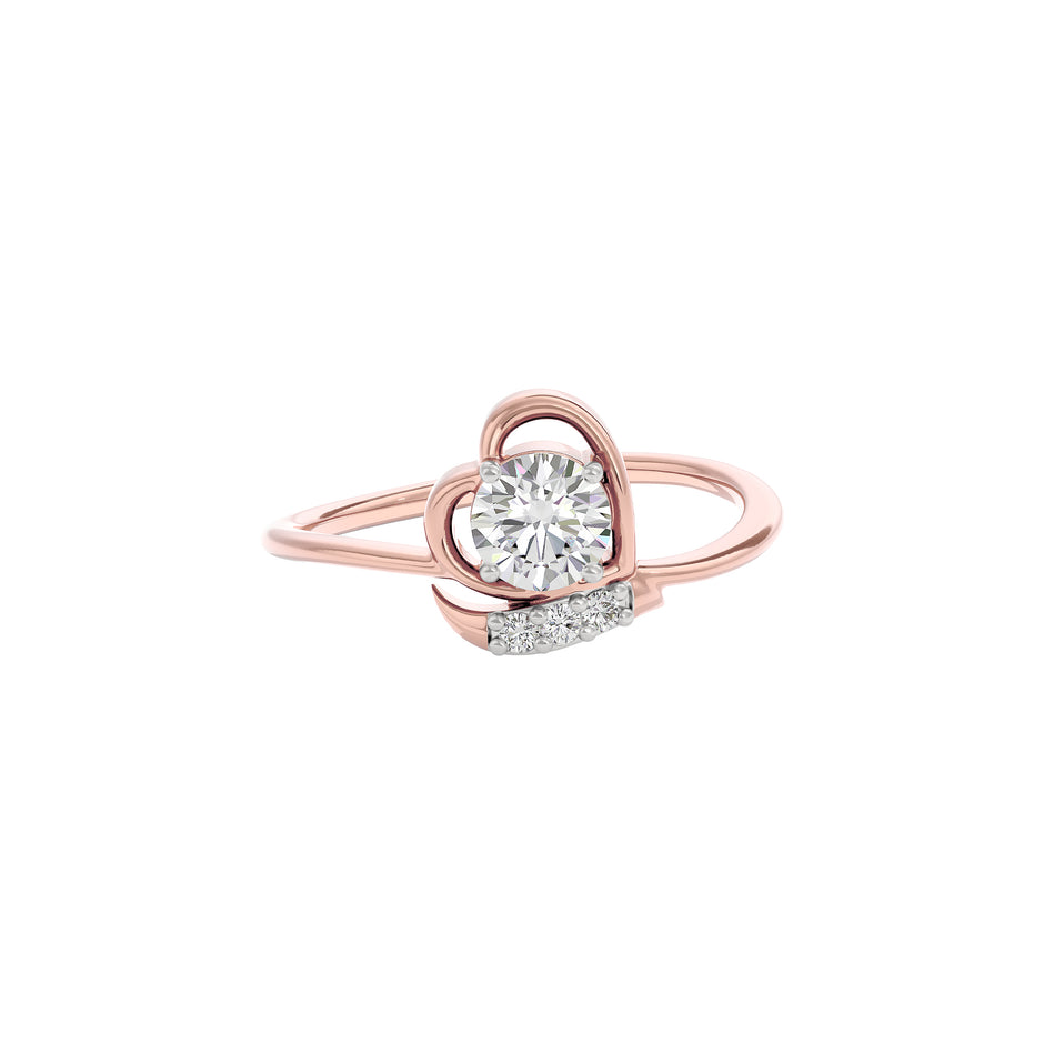 Sparkling Moon Diamond Ring