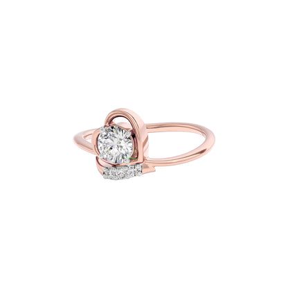 Sparkling Moon Diamond Ring