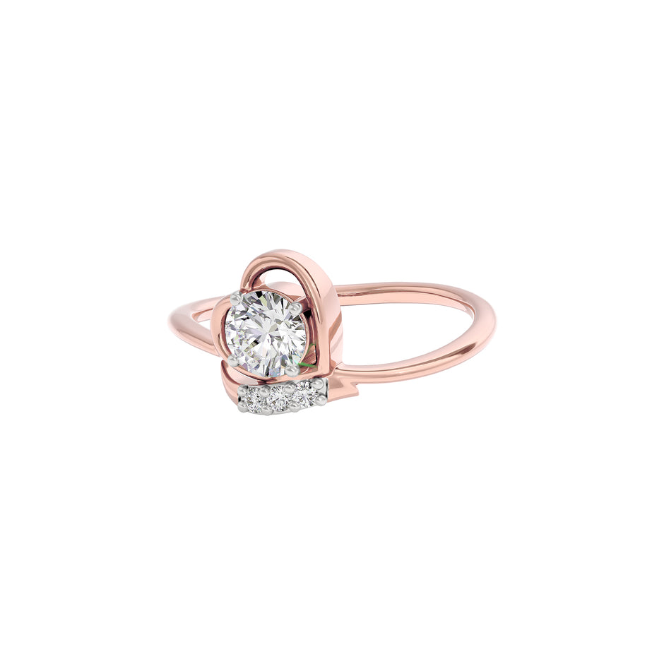 Sparkling Moon Diamond Ring