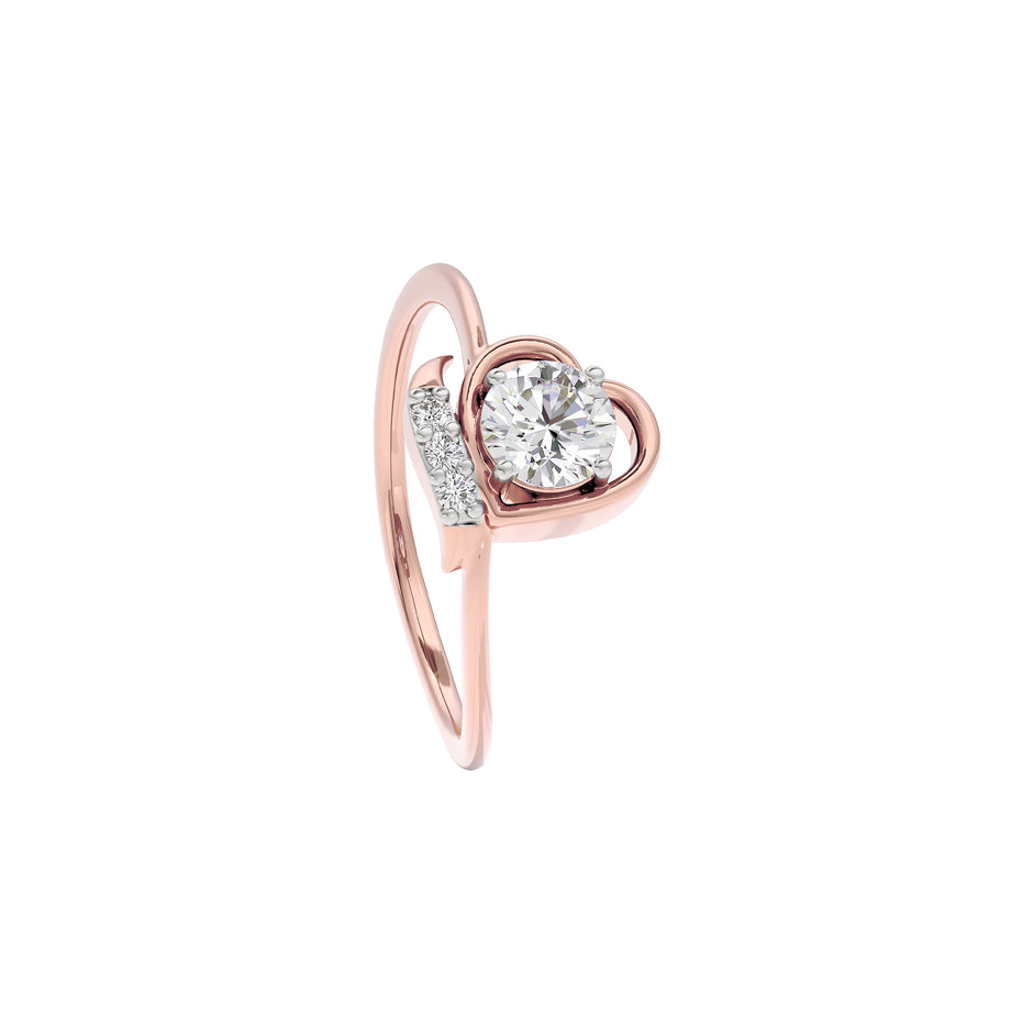 Sparkling Moon Diamond Ring