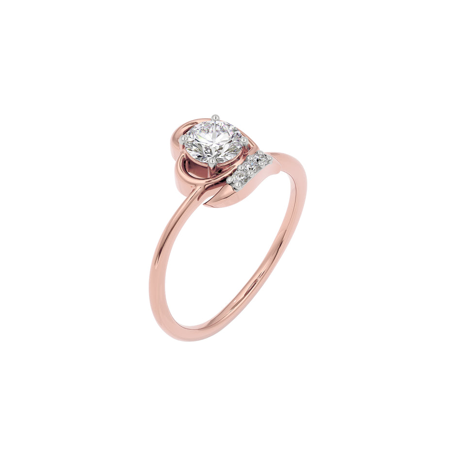 Sparkling Moon Diamond Ring