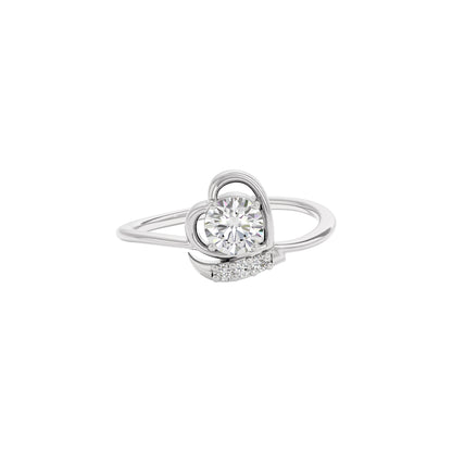 Sparkling Moon Diamond Ring