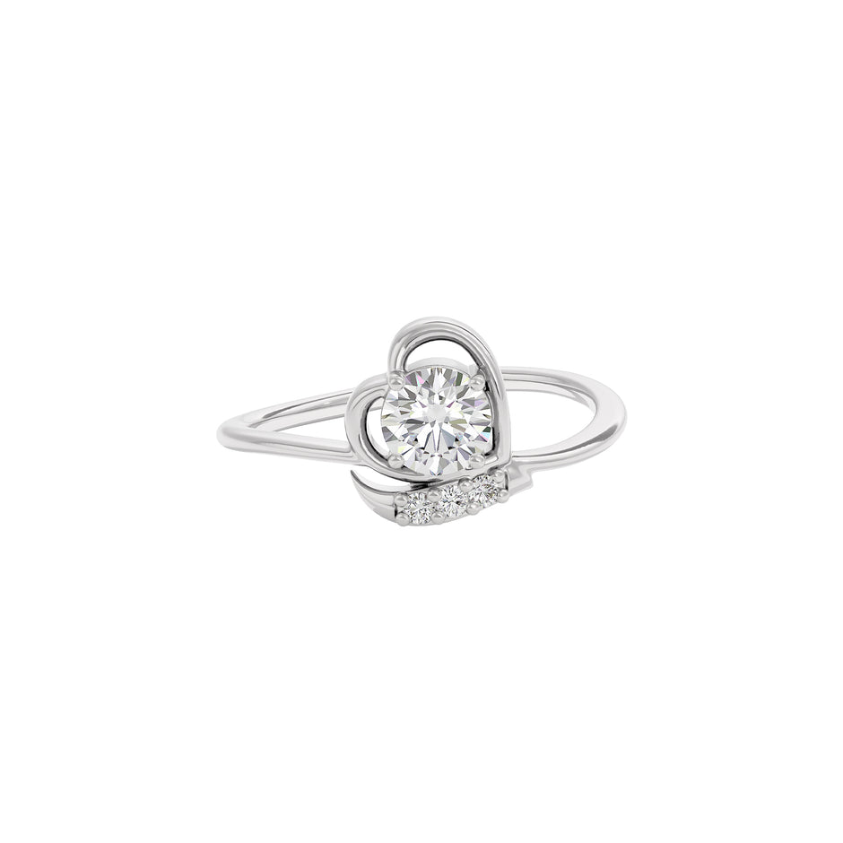 Sparkling Moon Diamond Ring