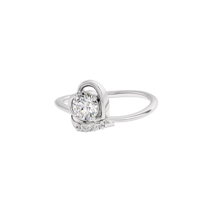 Sparkling Moon Diamond Ring