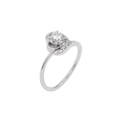 Sparkling Moon Diamond Ring