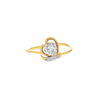 Sparkling Moon Diamond Ring