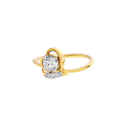 Sparkling Moon Diamond Ring