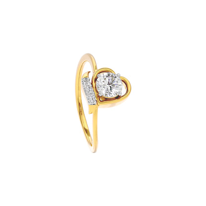 Sparkling Moon Diamond Ring