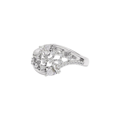 Opal Rose Diamond Ring