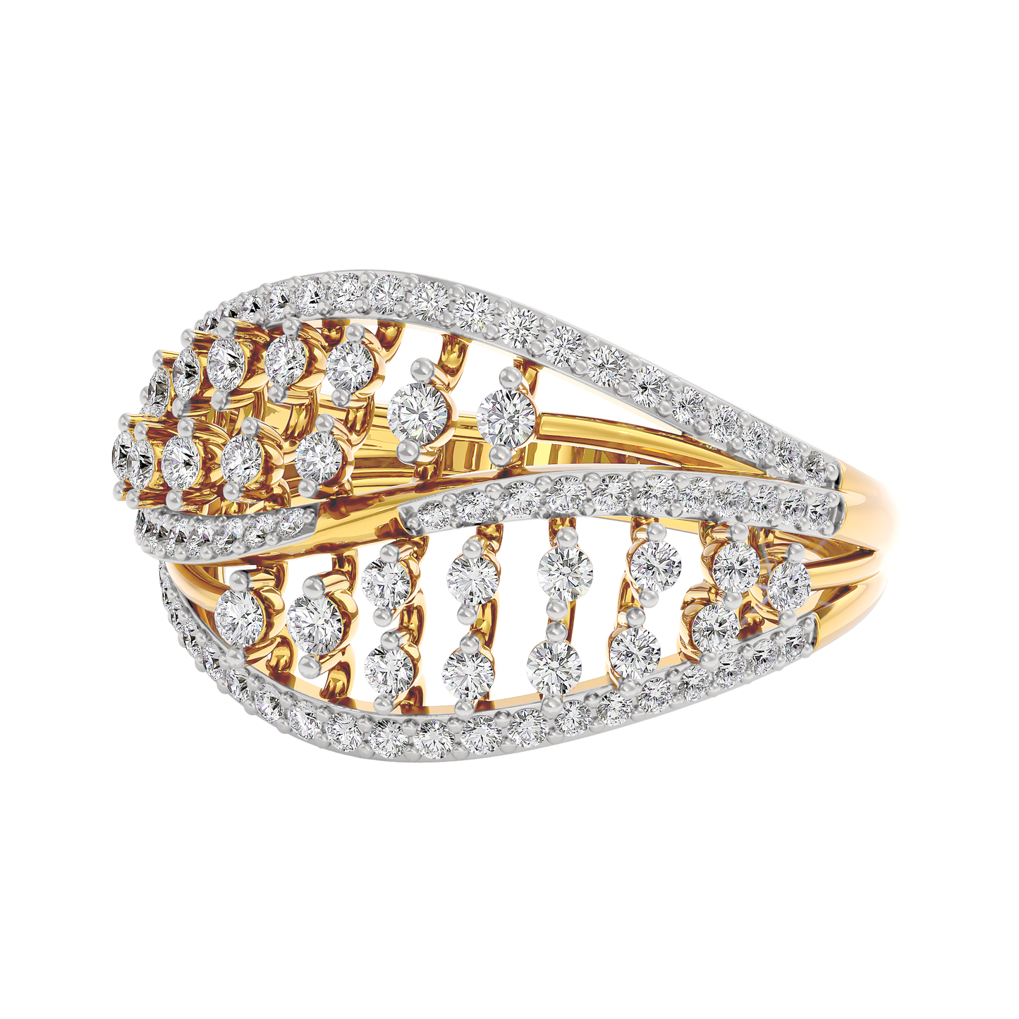 Ivory Halo Diamond Ring