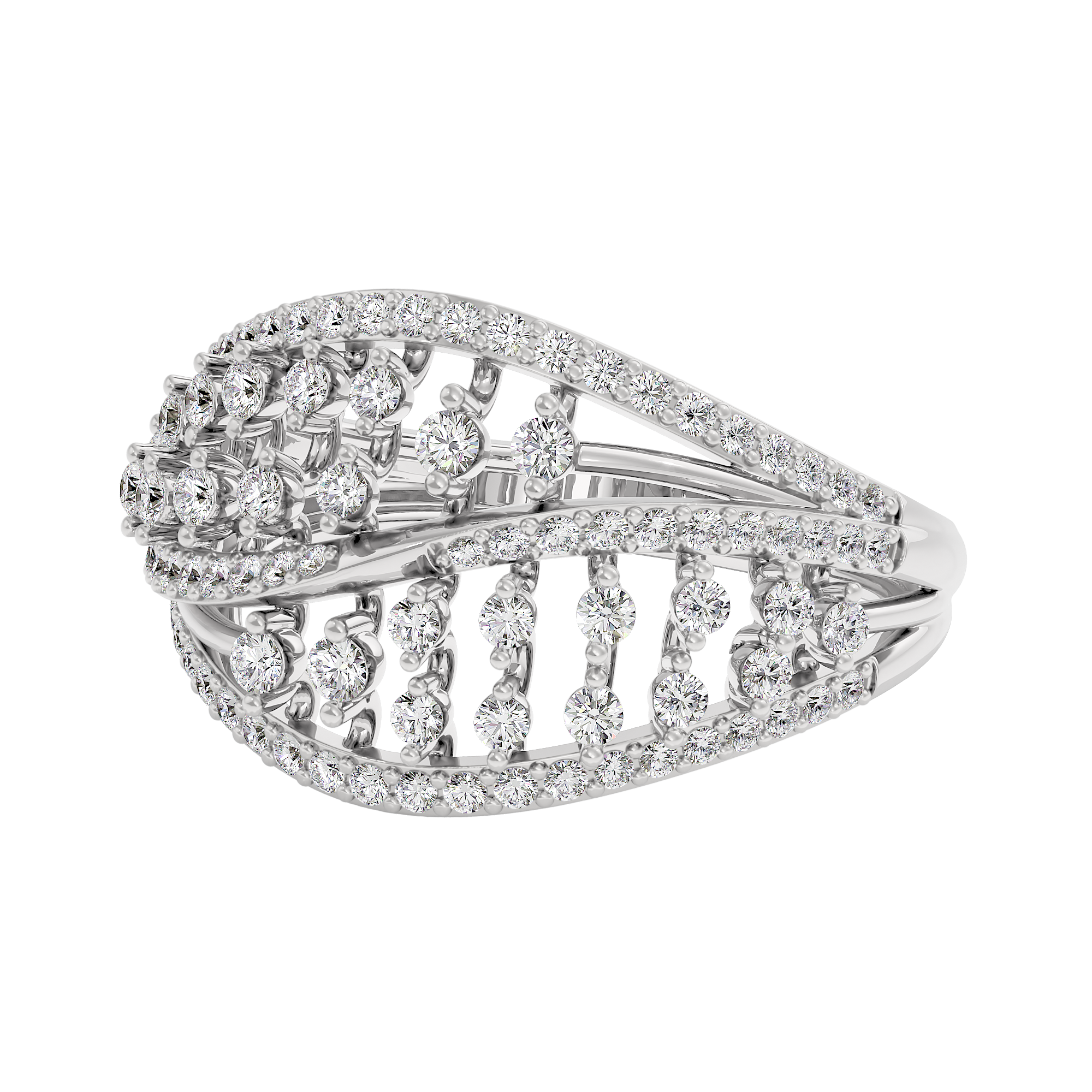 Ivory Halo Diamond Ring