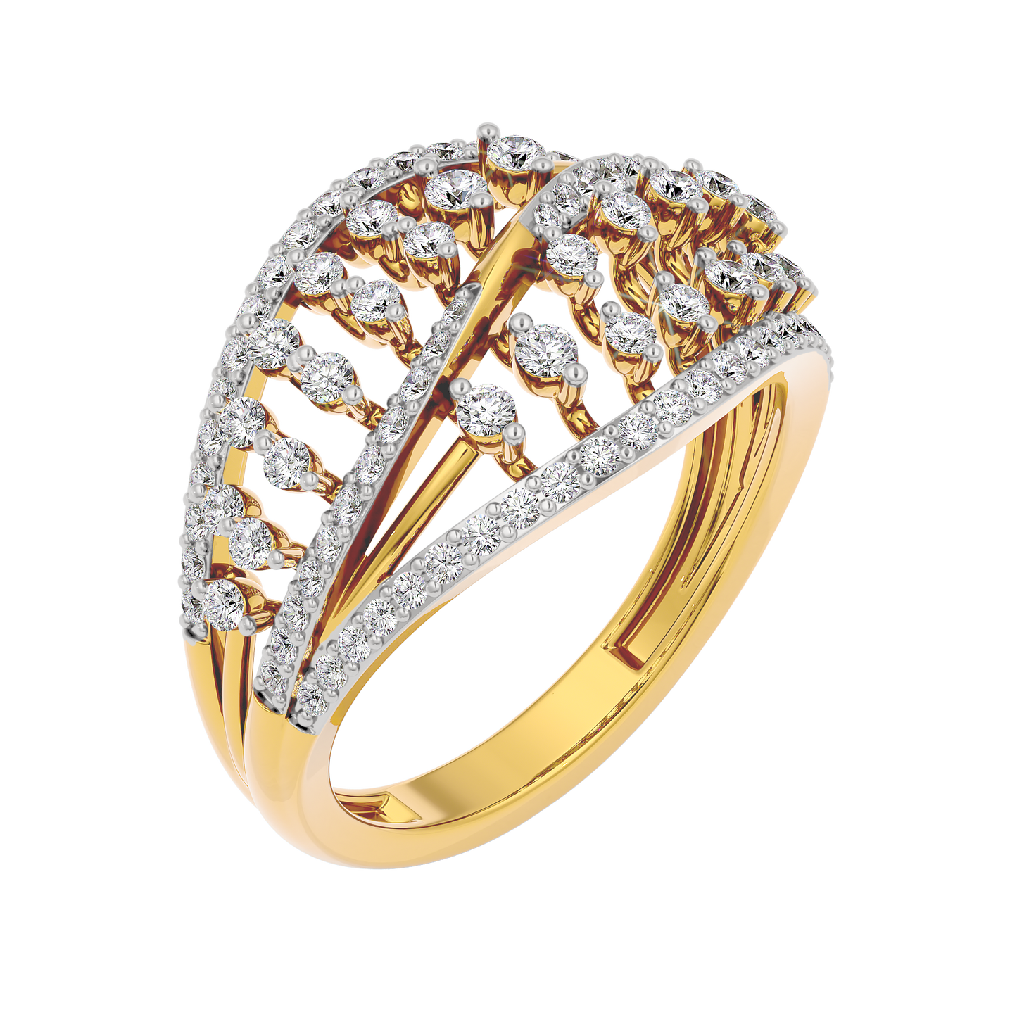 Ivory Halo Diamond Ring