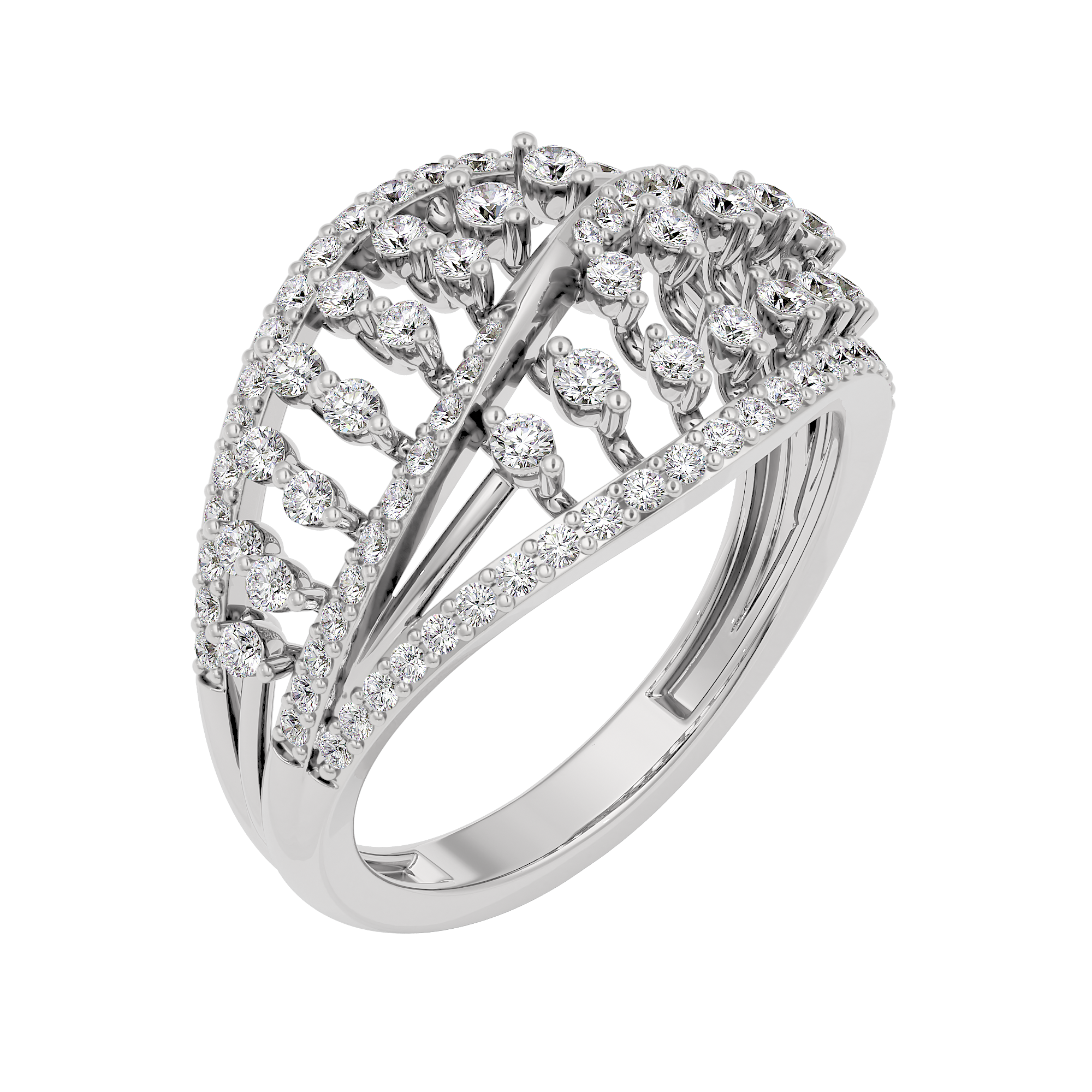 Ivory Halo Diamond Ring