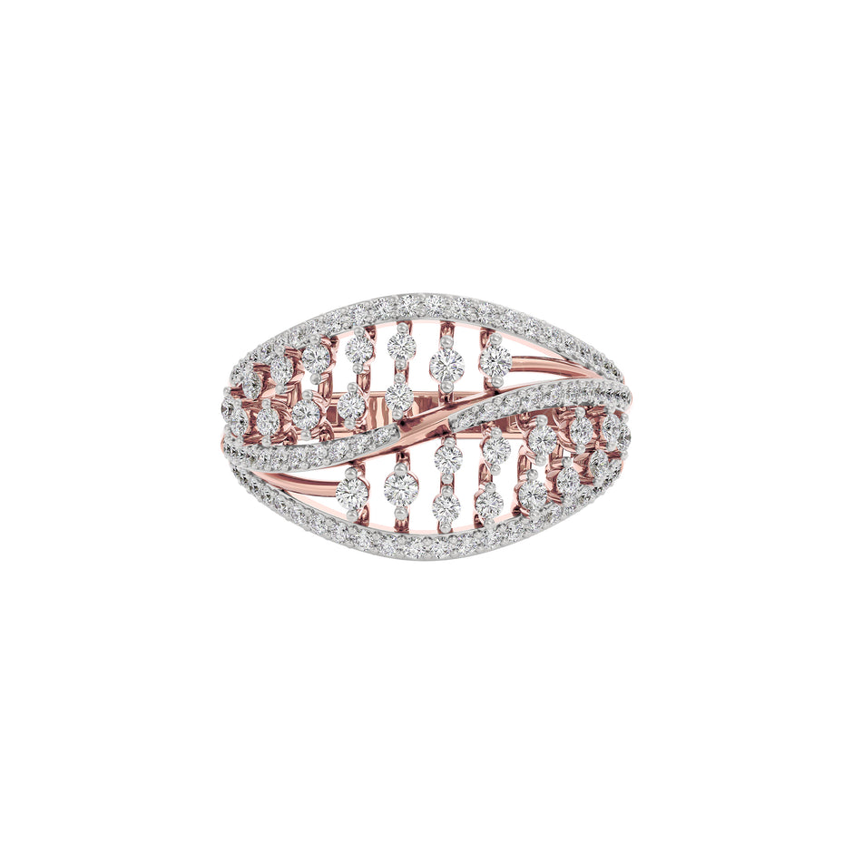 Ivory Halo Diamond Ring