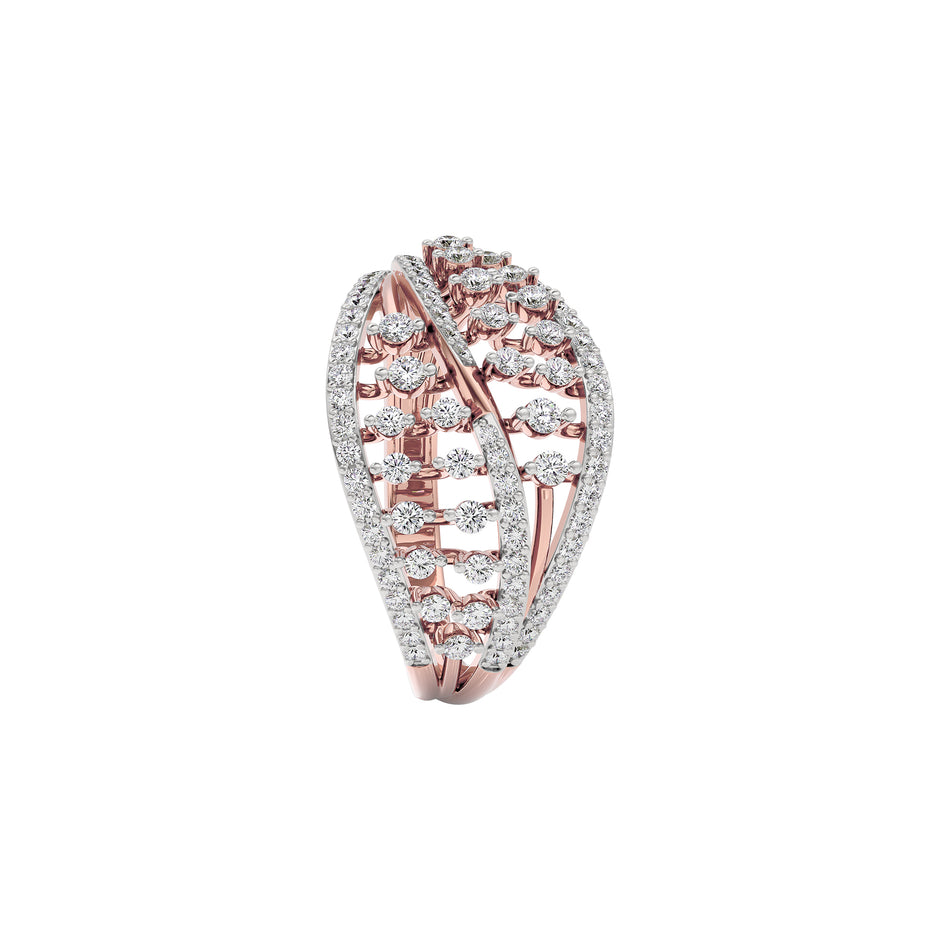 Ivory Halo Diamond Ring