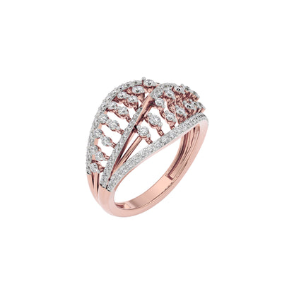 Ivory Halo Diamond Ring
