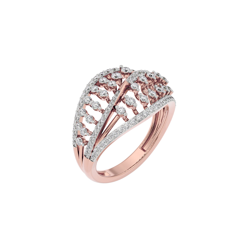 Ivory Halo Diamond Ring