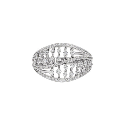 Ivory Halo Diamond Ring