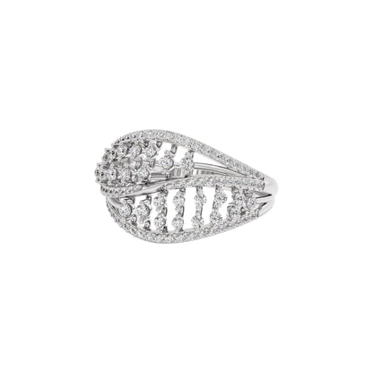 Ivory Halo Diamond Ring