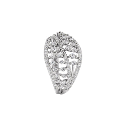 Ivory Halo Diamond Ring