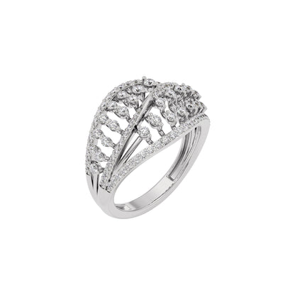Ivory Halo Diamond Ring