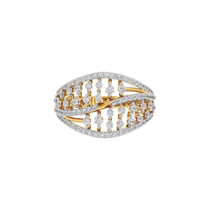 Ivory Halo Diamond Ring
