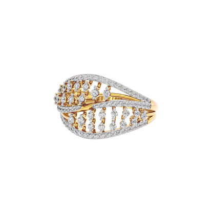 Ivory Halo Diamond Ring
