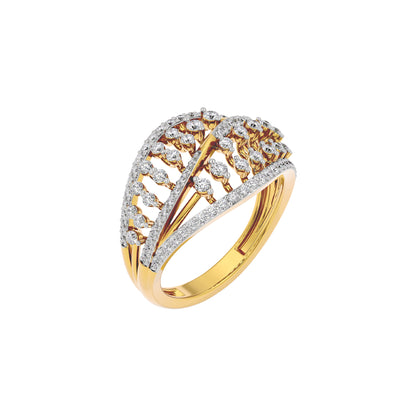 Ivory Halo Diamond Ring